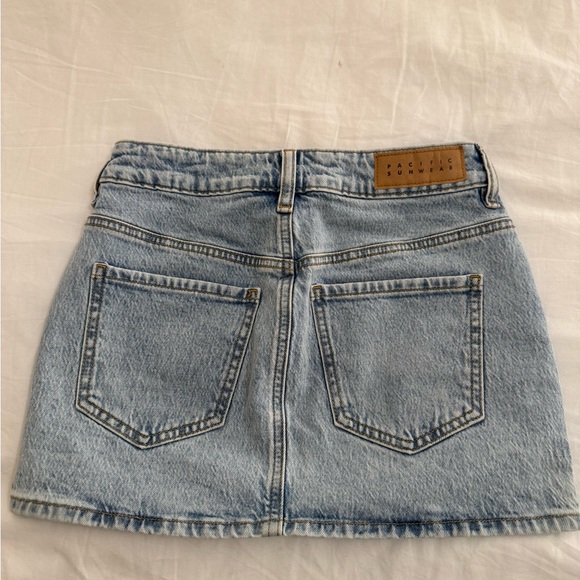 PacSun Light Blue Denim Mini Skirt - Picture 3 of 3